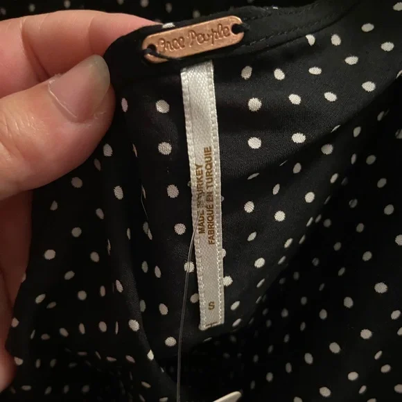 NWT Free people polka dot top & skirt set - Picture 7 of 8